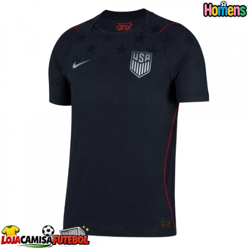 Camisa de Futebol Estados Unidos Equipamento Secundário Mundo 2026 Manga Curta